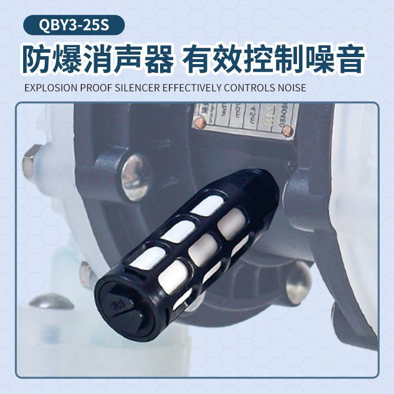 边锋固德第三代气动隔膜泵化工泵隔膜泵塑料耐酸碱QBY3-25STFS