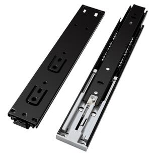 佐耐抽屉侧装反弹缓冲托底导轨重型承重轨道抽底滑道拖底装滑轨