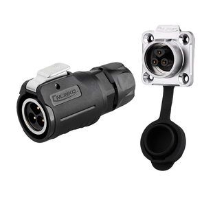 凌科航空插头插座LP16-2-3-4-5-7-8-9芯LED显示屏工业金属内牙