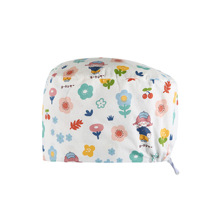 手术帽女纯棉可调节透气卡通印花图案手术室诊所工作口腔牙科帽子