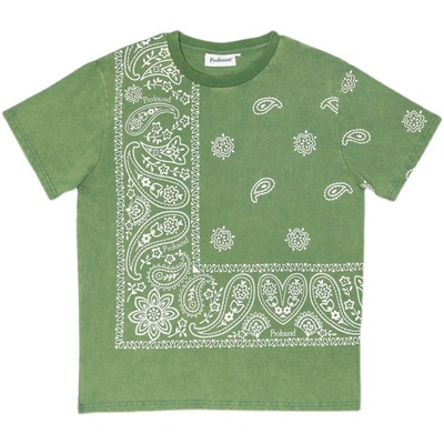 纽约潮牌Profound Foundation支线 复古腰果花 洗水做旧短袖T恤