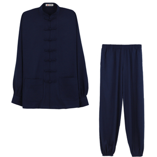 太极服男女款2025新款亚麻秋季道士服武术服装表演服夏太极拳练功