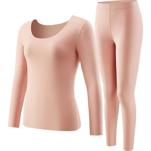 南极人无痕保暖内衣女士秋衣秋裤女款套装加绒德发热打底内穿冬季