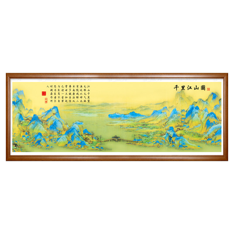 蒙娜丽莎新中式客厅十字绣