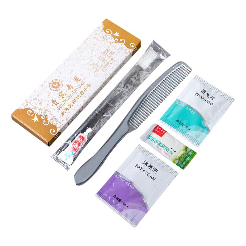 宾馆酒店用品六合一牙具套装 旅馆一次性牙刷牙膏洗漱六件套包邮