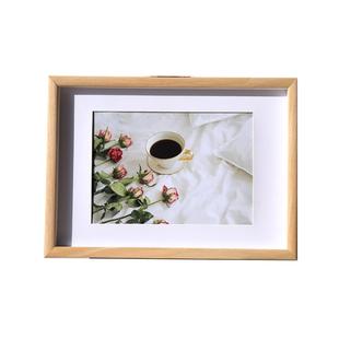 实木质相框挂墙干花收纳画框装裱儿童中空立体海报油画外框架a4A3
