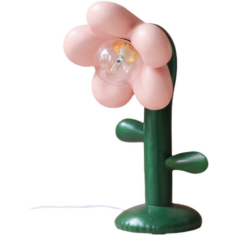 花朵少女摆件台灯创意装饰儿童房卧室书房女孩生日北欧网红树脂灯