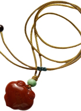 本命年川料南红吊坠挂饰玛瑙项链