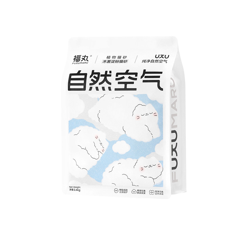 福丸木薯猫砂强吸水不易粘底