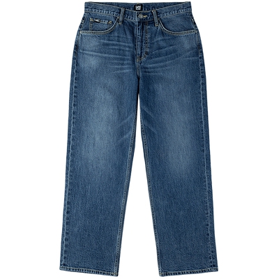 【张凌赫代言】Lee26春夏新品五袋款762宽松直筒牛仔裤复古中蓝男