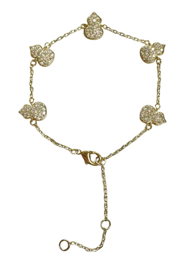 nicedream微镶闪锆轻奢葫芦手链