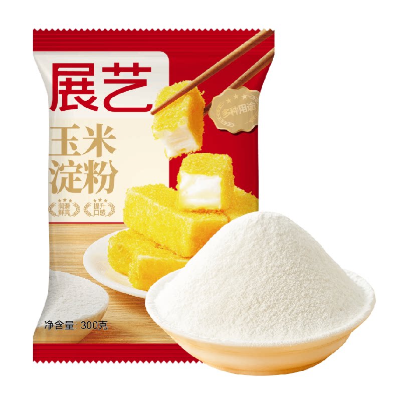展艺玉米淀粉嫩肉生粉勾芡面粉裹粉饺子蛋糕饼干麻糍家用烘焙原料