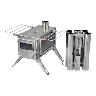 Winnerwell户外露营地木材柴火炉折叠便携不锈钢帐篷取暖炉子