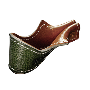 大汉原创牛皮烟斗架植鞣双层双色手工紫铜钉便携舒适复古机车