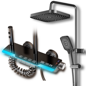 德国KMSH库沐斯花洒套装数显钢琴按键淋浴全套喷头恒温卫生间家用