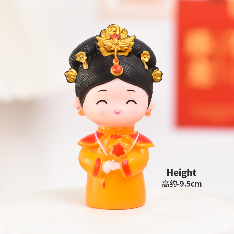 网红母后大人蛋糕摆件皇后娘娘人偶妈妈寿星凤钗女神生日烘焙配件