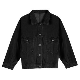 小个子百搭大红色牛仔外套女2025新款小众独特牛仔衣高腰短款上衣