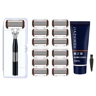 嘉之寇剃须刀手动刮胡刀八层刀片