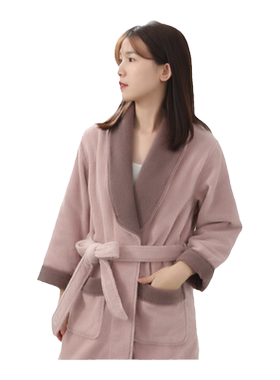 金号秋冬加厚纯棉浴衣情侣家居服
