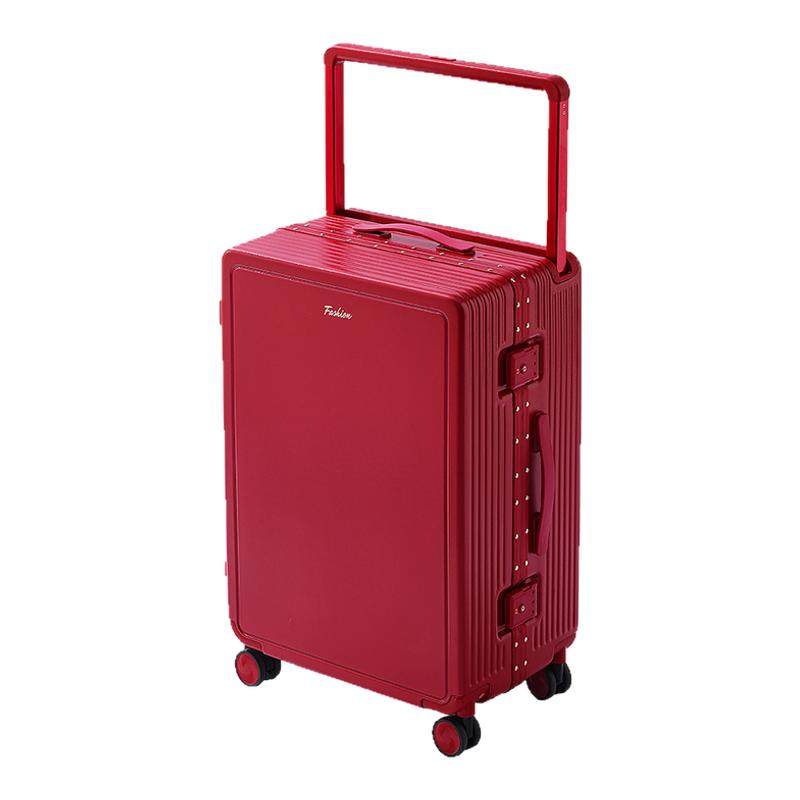 袋鼠红色行李箱结婚陪嫁新婚2026新款宽拉杆密码旅行皮箱子20寸24
