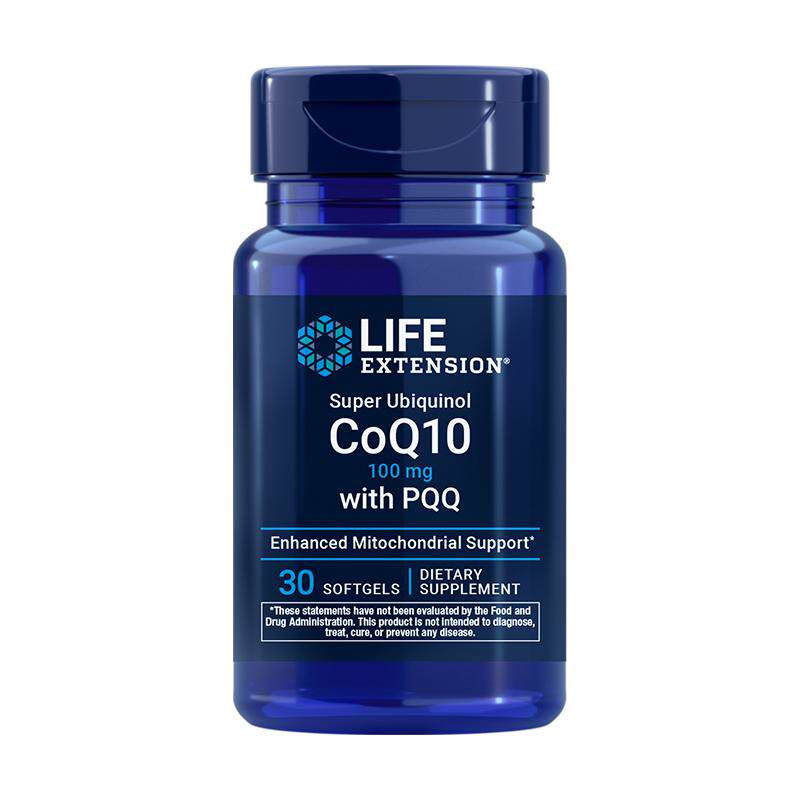 【20日晚8付尾款】沿寿LIFE超级泛醇辅酶q10+PQQ胶囊30粒100mg2瓶