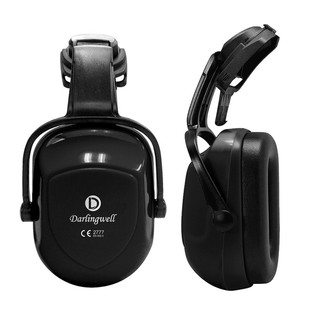 达林韦尔工业隔音降噪30dB耳罩搭配安全帽工地安全头盔搭配劳保