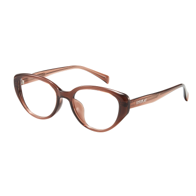 目戏猫眼镜框女可配镜片