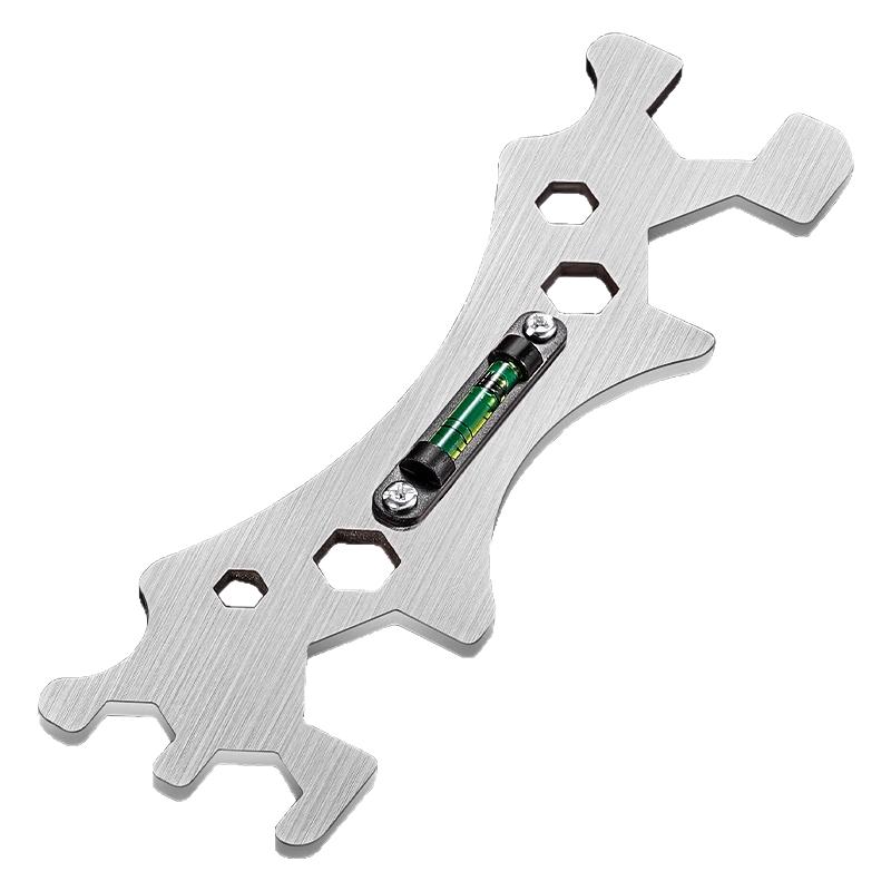 多功能卫浴扳手通用花洒淋浴专用安装工具曲角龙头水平仪六角神器