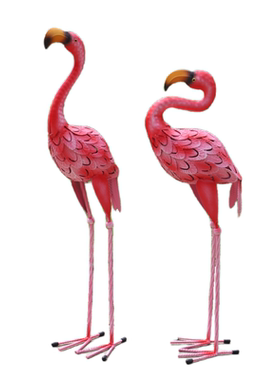 火烈鸟庭院别墅草坪铁艺装饰摆件