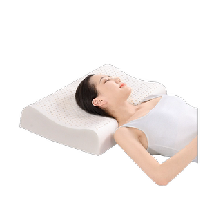 富安娜乳胶枕头泰国进口成人护颈椎枕家用睡眠橡胶枕学生儿童枕芯