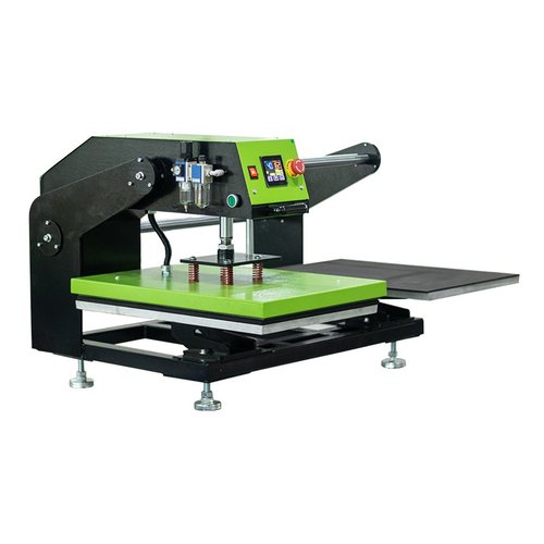 双工位气动烫画机40*50上滑式热转印压烫机高压自动T恤logo烫印机