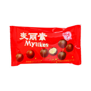梁丰麦丽素巧克力儿童怀旧零食小吃糖果整箱包邮批发（代可可脂）