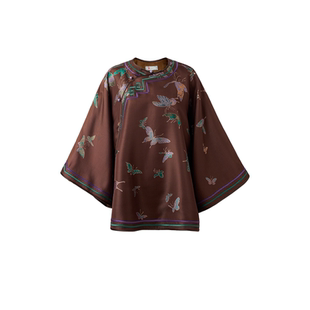 宫小妍【长相思】桑蚕丝新中式风百搭长袖上衣51205