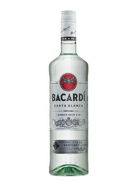 【官方正品】 Bacardi百加得白朗姆750ml洋酒莫吉托调酒基酒