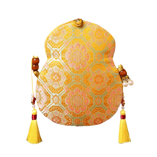 新中式国风儿童宋锦葫芦包古风刺绣汉服斜挎包压岁钱包包手机包