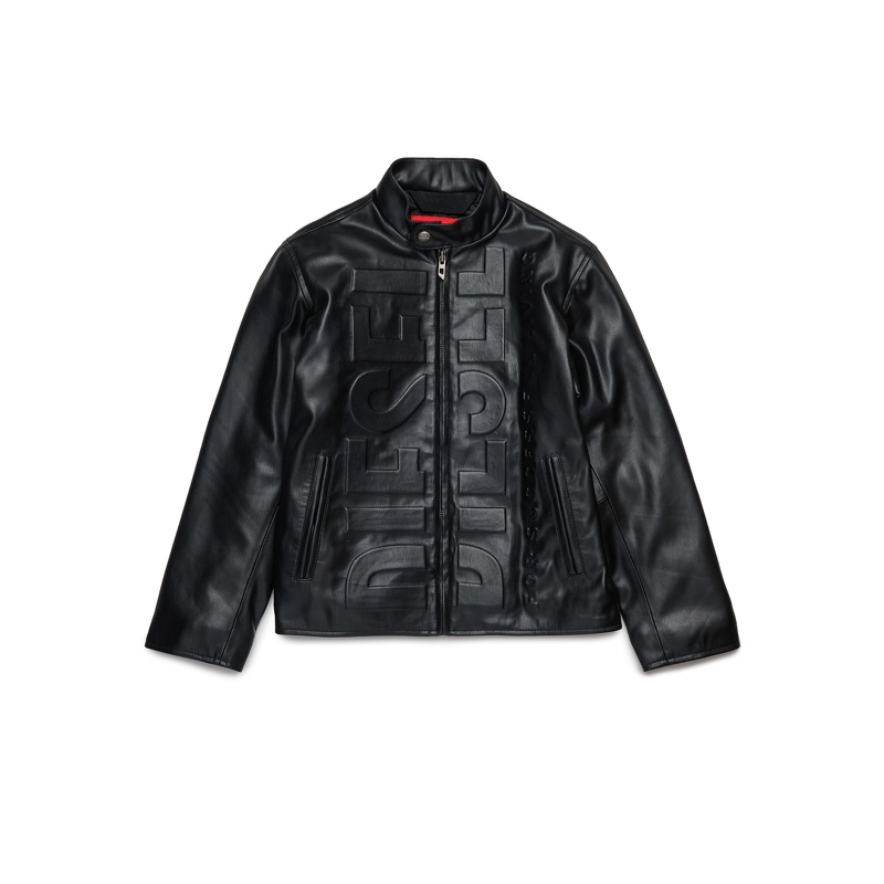 [叠享礼遇]DIESEL童装SUPER LOGO黑色夹克外套J02404KXB9D
