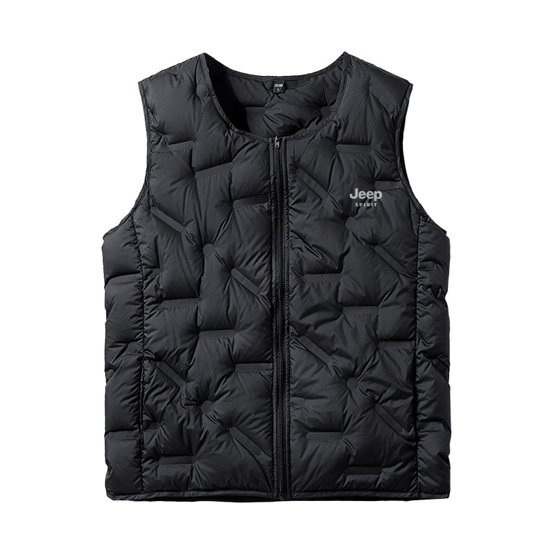 JEEP SPIRIT羽绒马甲秋冬季男士羽绒服轻薄保暖背心内胆新款马夹