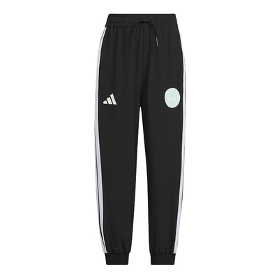 阿迪达斯童装夏新款男女小童轻薄速干长裤宽松直筒运动裤 KC1547