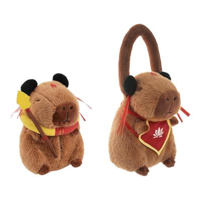 哪吒卡皮巴拉水豚车载纸巾套