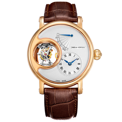 seagull海鸥男士皮带陀飞轮手表