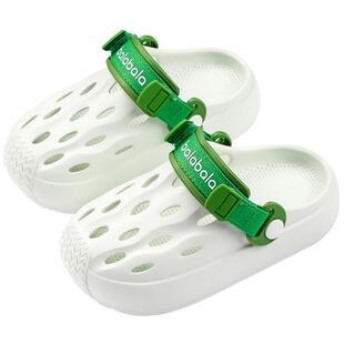 巴拉巴拉儿童凉鞋男童洞洞鞋夏季新款室内防滑软底鞋子女童凉拖鞋