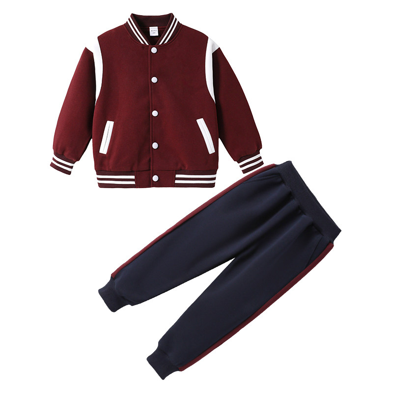 小学生校服春秋套装儿童班服运动会开幕式学院风幼儿园园服棒球服