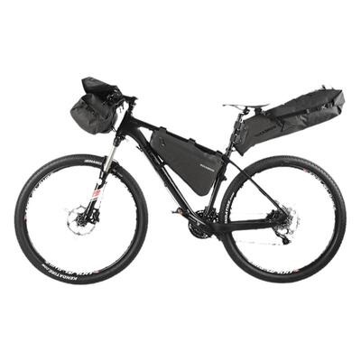 洛克兄弟自行车防水旅行包大容量