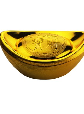 仿真银行镀金样品柜台道具摆件