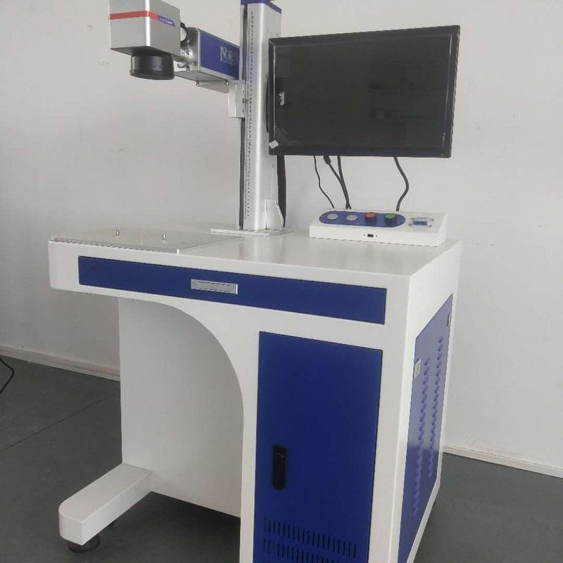 mopa全自动光纤激光打标机30W氧化铝ABS塑料打黑金属镭雕打码机