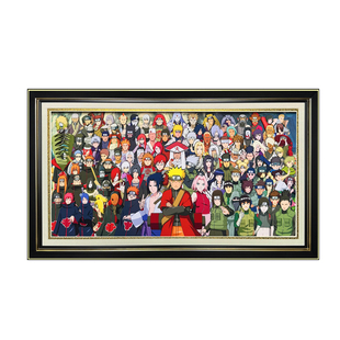 火影忍者全家福手工立体画波风水门宇智波鼬周边摆件装饰挂画礼物