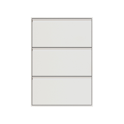 新款家用门口2025超薄鞋柜收纳柜一体靠墙钢制翻斗玄关窄柜免安装