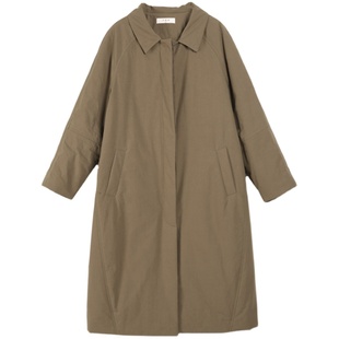 大地之歌~绿咖色/十木米原创冬季新款全棉百搭休闲棉服外套