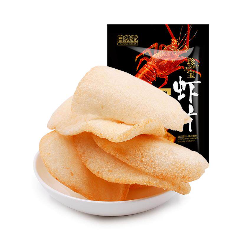 自然派虾片80g休闲零食