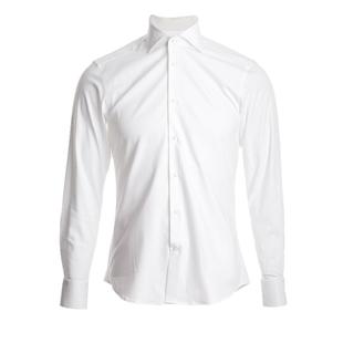 CULTUM免烫温莎领商务西装白衬衫男结婚高级感长袖一字领正装衬衣